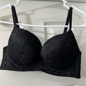 Kathy Ireland Black Lace Bra